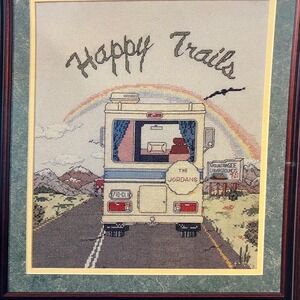 Graphworks International Happy Trails Counted Cross Stitch Kit RV Rainbow